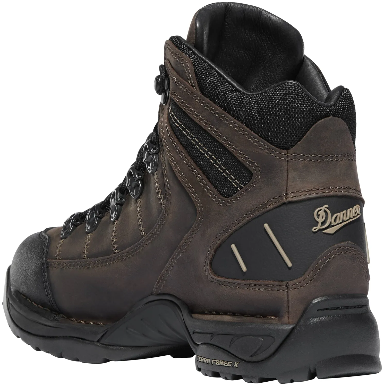 Danner Mens 453 Loam Brown/Chocolate Chip Leather Hiking Boots Alamosa Wp Hiking Shoes