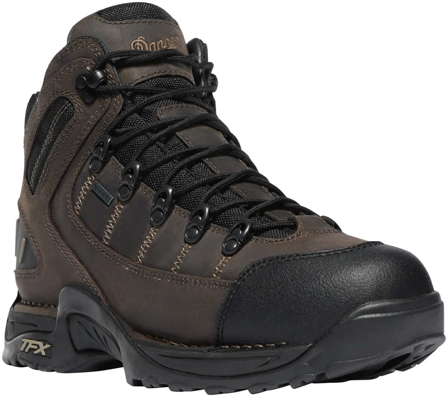 Hiking Shoes With Wide Toe Box Danner Mens 453 Loam Brown/Chocolate Chip Leather Hiking Boots