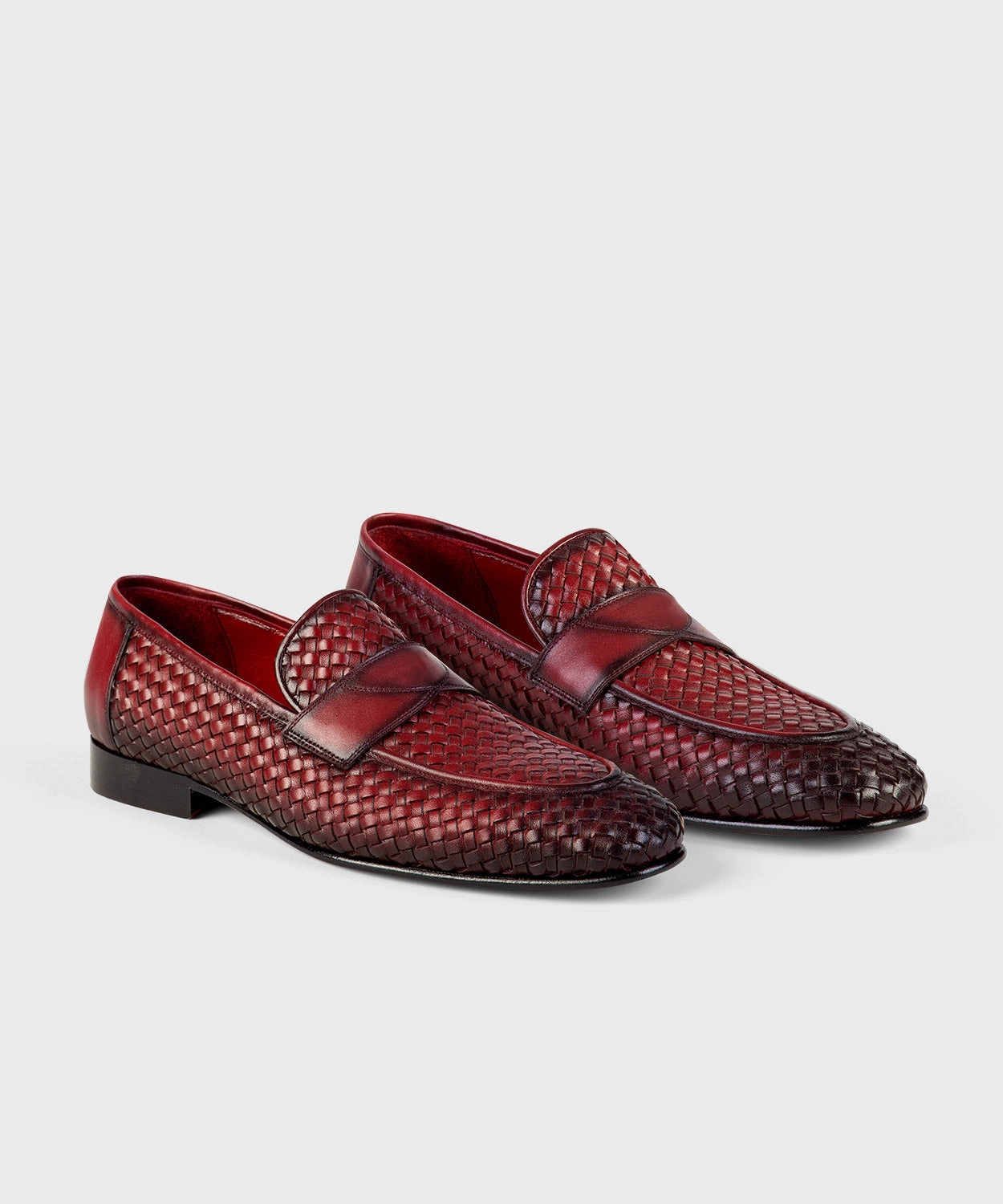 Stacked Loafers Woven Loafers