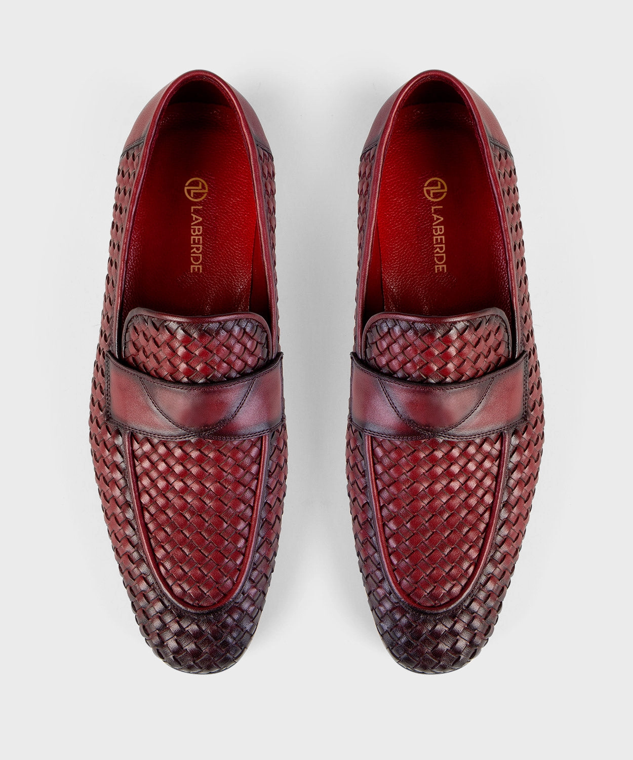 Snaffle Pebble Grain Leather Kiltie Loafers Woven Loafers