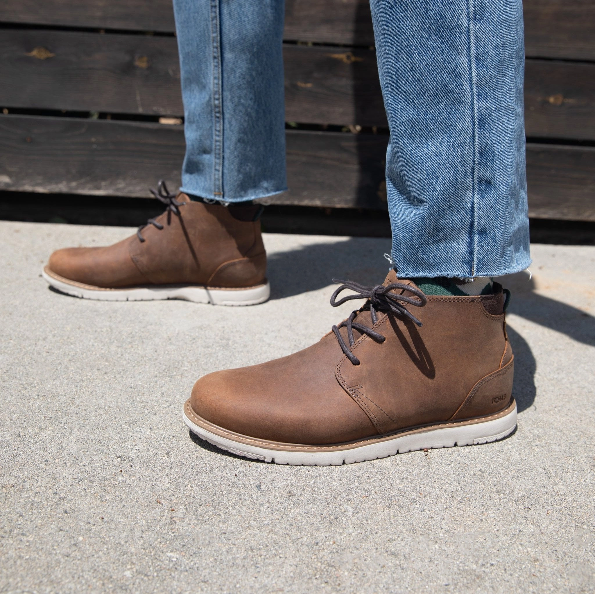 Navi Brown Water Resistant Boot Best Waterproof Material For Shoes