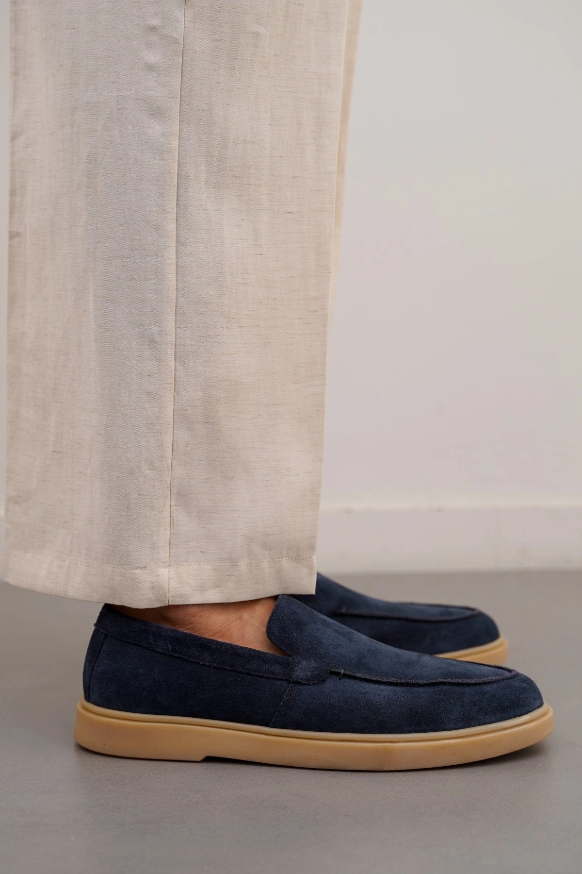 Platform Chunky Loafers SUEDE LEATHER SLIP-ON LOAFERS