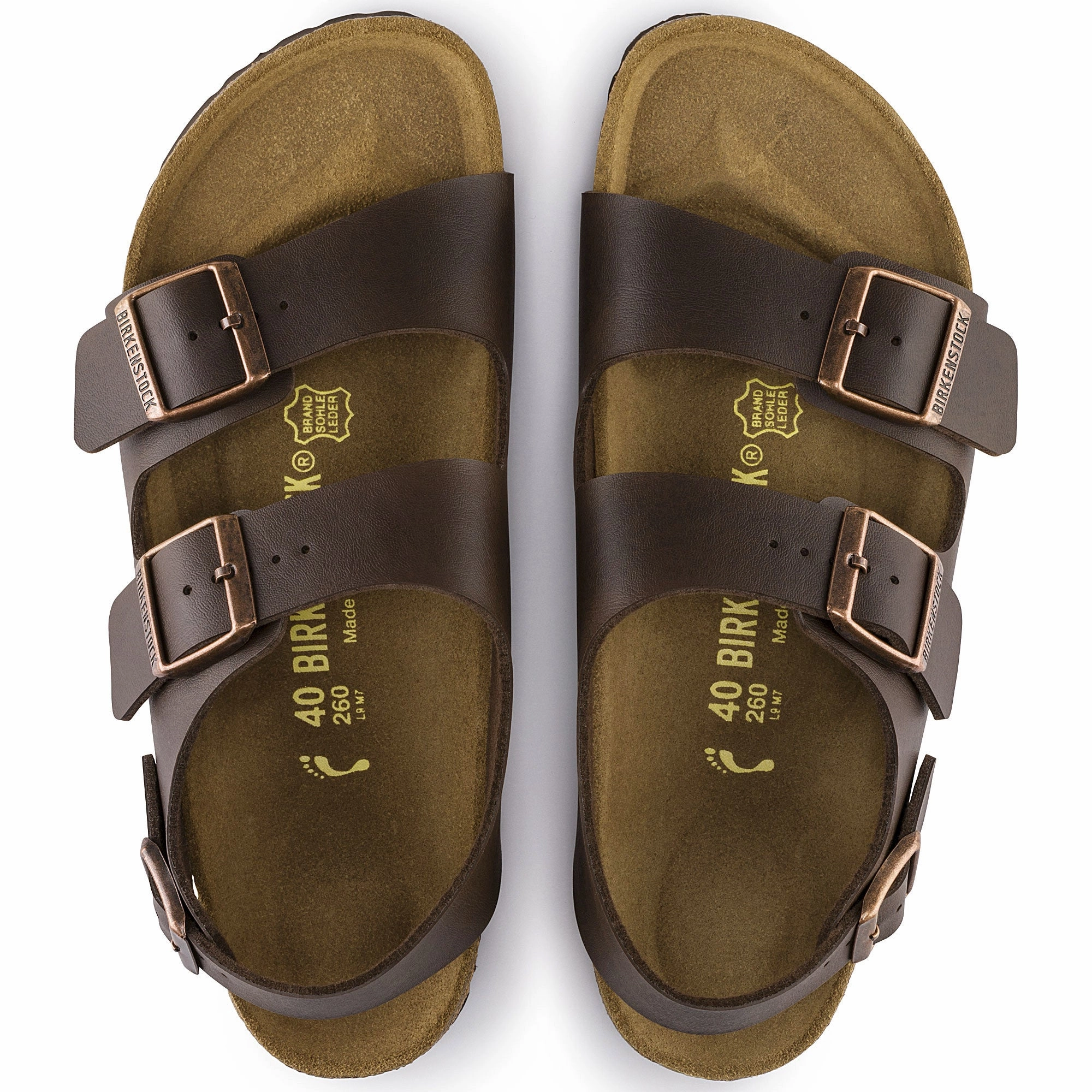 Birkenstock Milano DK Brown BF 034701 Water Buffalo Sandals