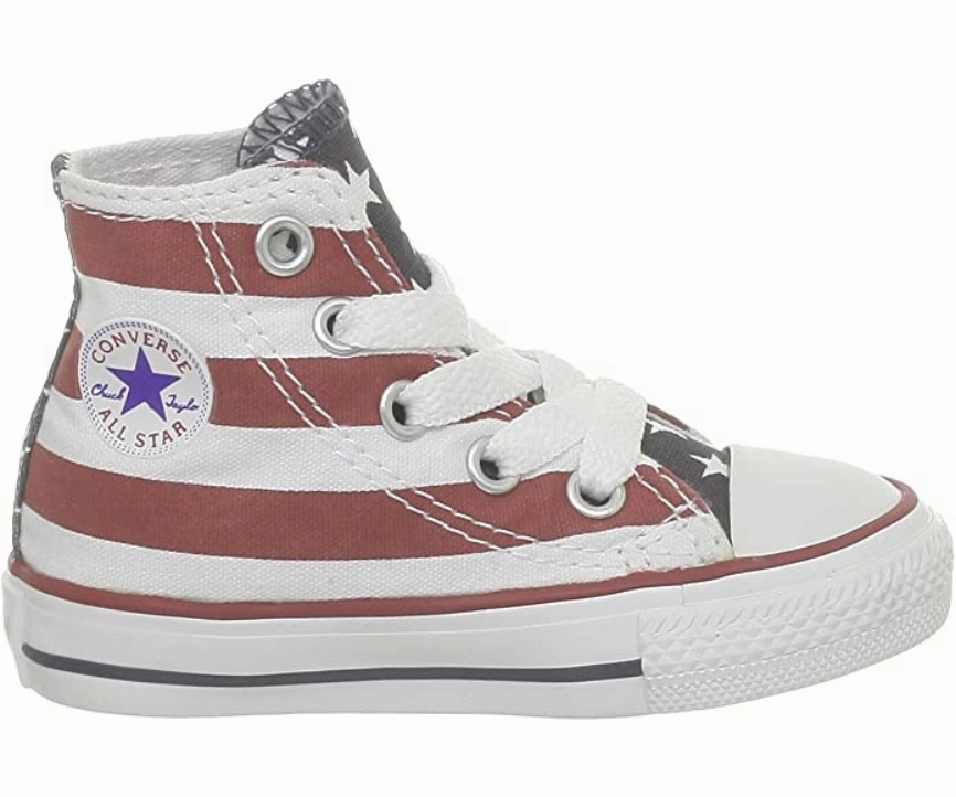 Converse Infant All Star HI 7J254 stars & bars 