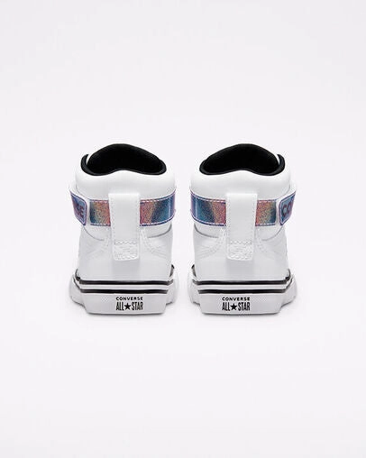 Givenchy Sneakers Converse Pro Blazer HI Iridescent Glitter 671533C bianco/nero/bianco