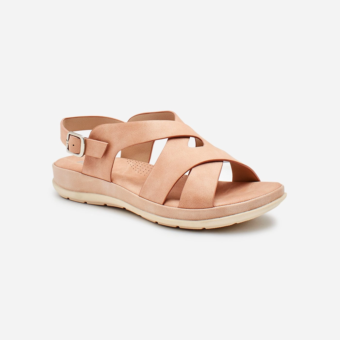 Flat Sparkle Sandals Cushioned Ladies Sandals