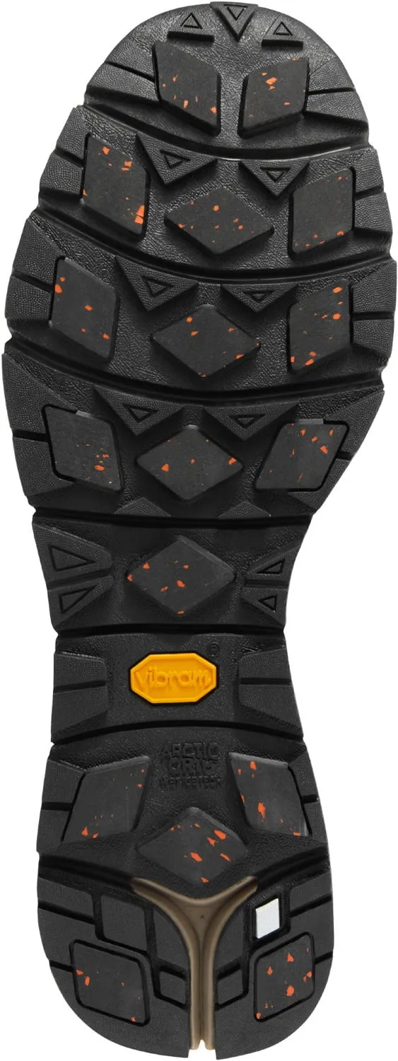 Danner Mens Arctic 600 Side-Zip 7in 200G Black/Brown Suede Hiking Boots Breathable Mesh Hiking Shoes