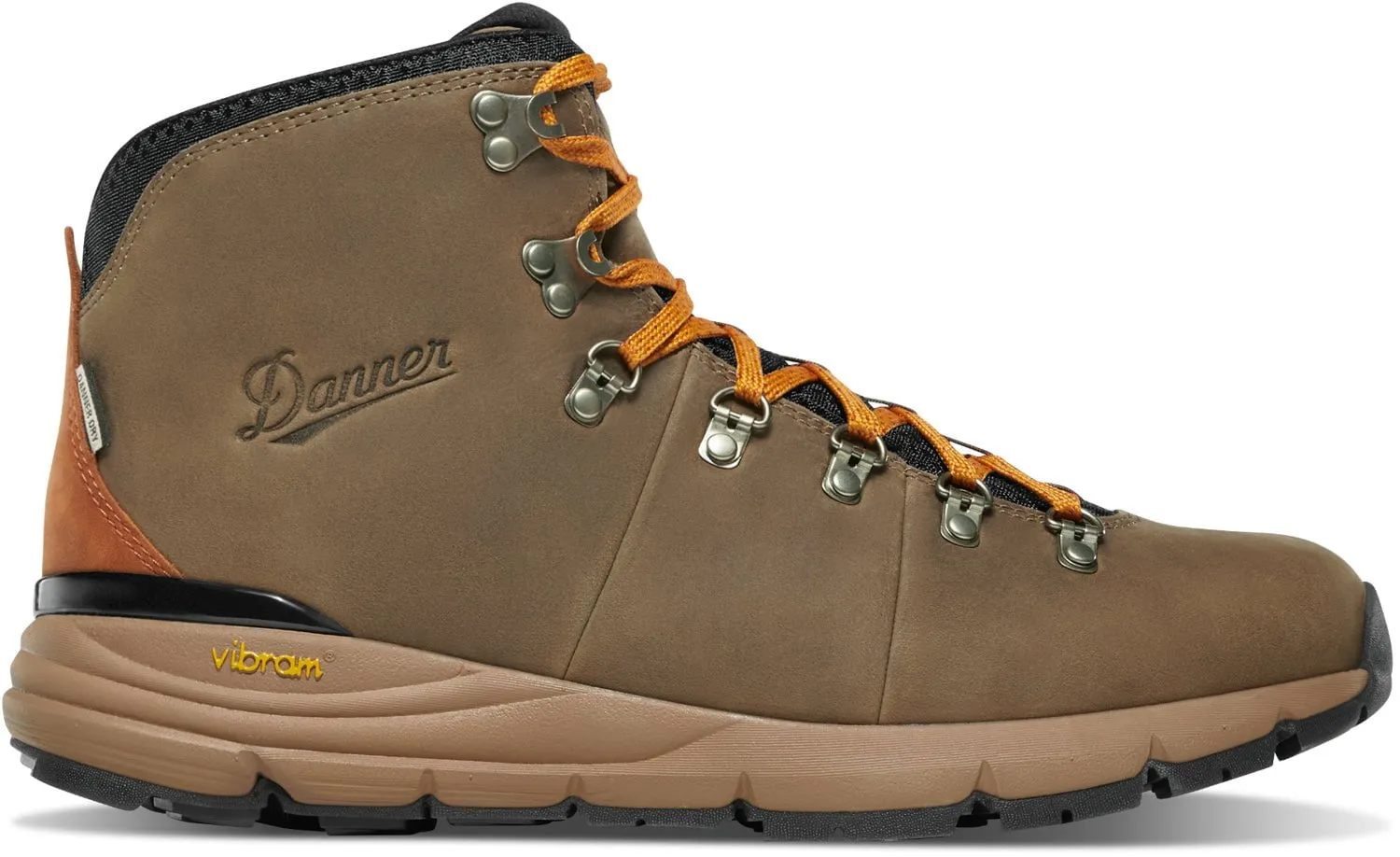 Danner Mens Mountain 600 4.5in Chocolate Chip/Golden Oak Suede Hiking Boots Best Hiking Shoes For High Arches