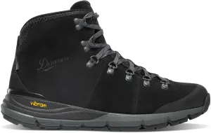 Danner Mens Mountain 600 4.5in Jet Black/Dark Shadow Suede Hiking Boots Hiking Shoes Good For Plantar Fasciitis