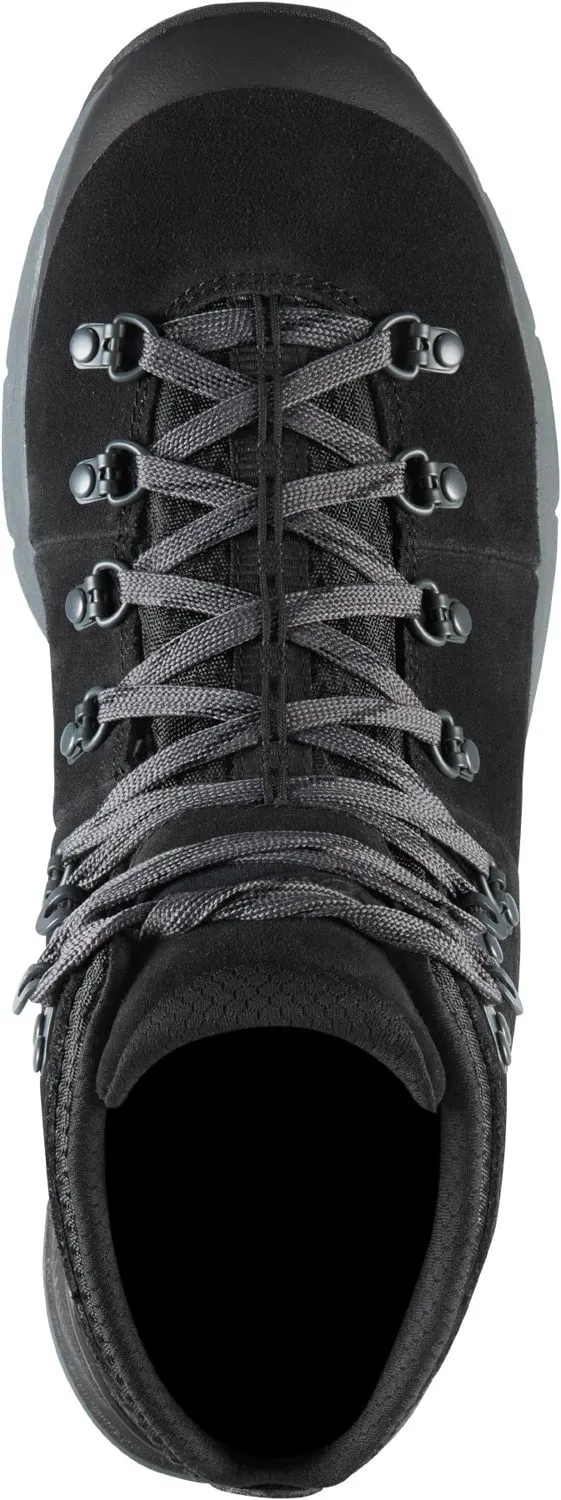 Danner Mens Mountain 600 4.5in Jet Black/Dark Shadow Suede Hiking Boots Long Lasting Hiking Shoes