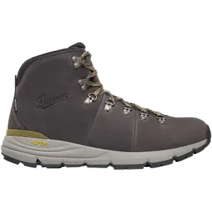 Danner Mens Mountain 600 Leaf GTX Obsidian/Kangaroo Leather Hiking Boots Laces Vs Velcro Climbing Shoes