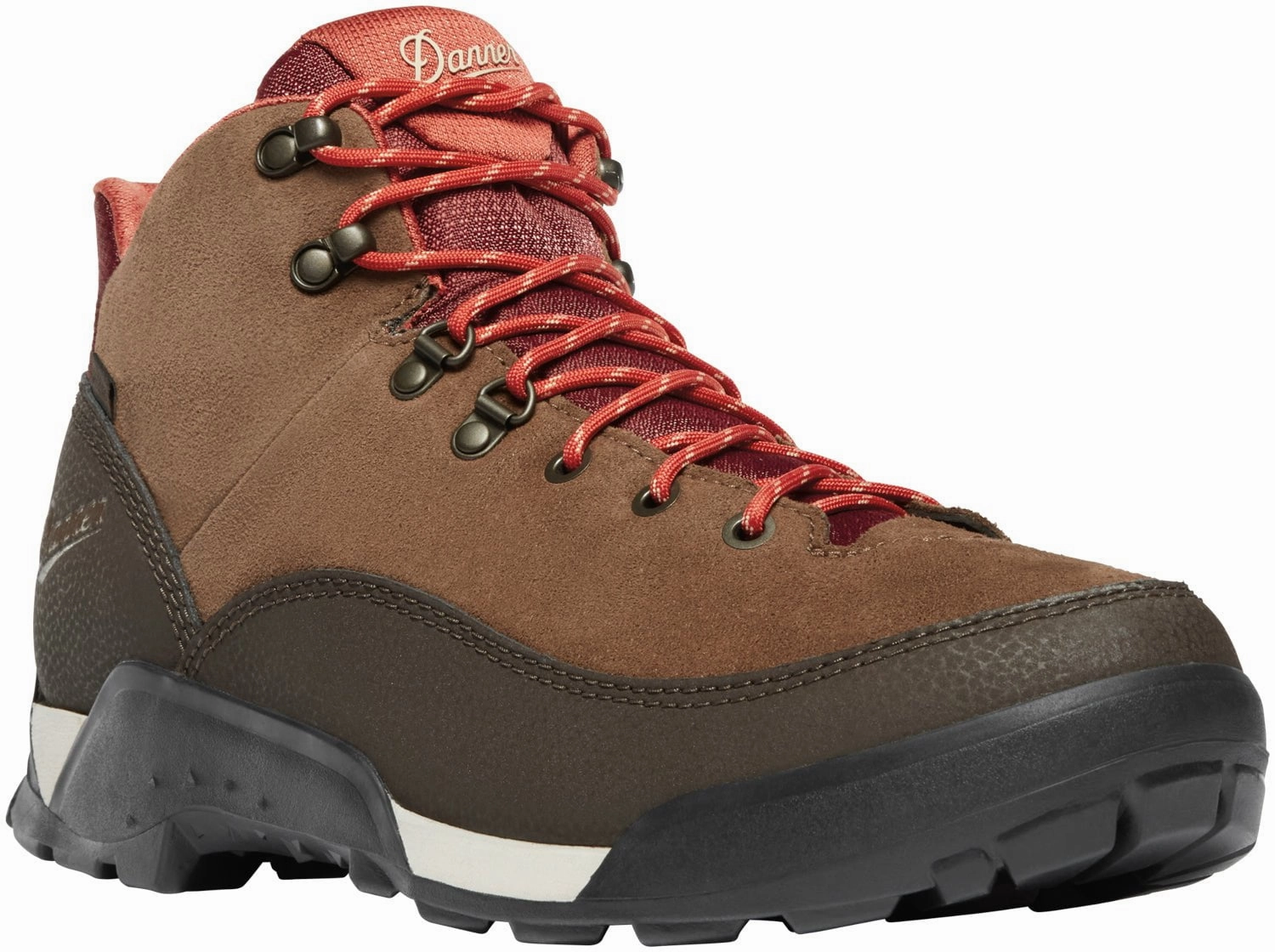 Danner Mens Panorama Mid Pinecone Brown/Bossa Nova Suede Hiking Boots Best Long Distance Hiking Shoes