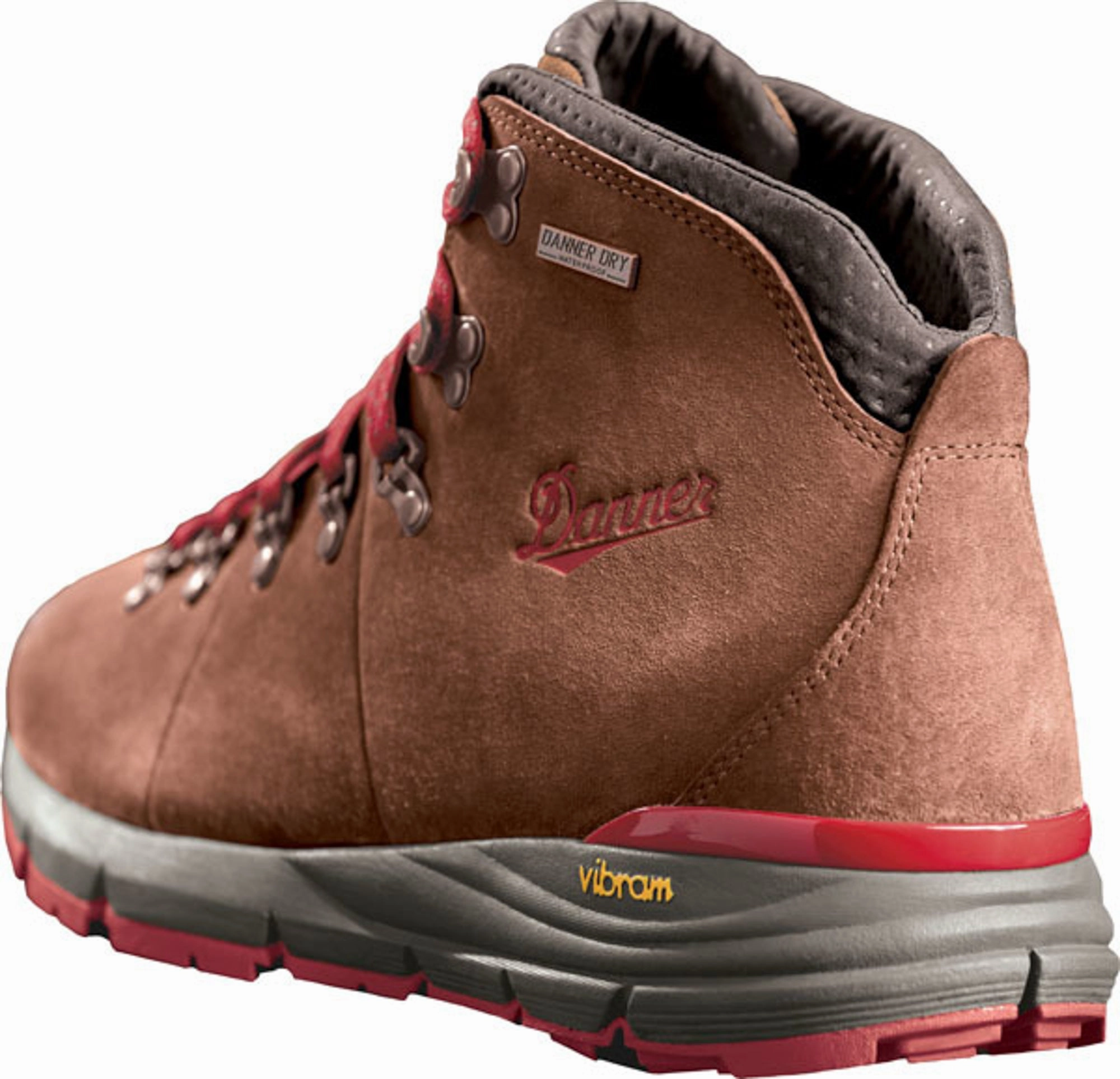 Danner Mountain 600 Mens Brown/Red Suede 4.5in WP Hiking Boots Hiking Shoes Hobart