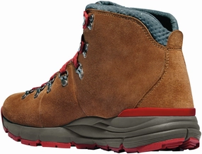Danner Mountain 600 Womens Brown/Red Suede 4.5in WP Hiking Boots Hiking Shoes For Work