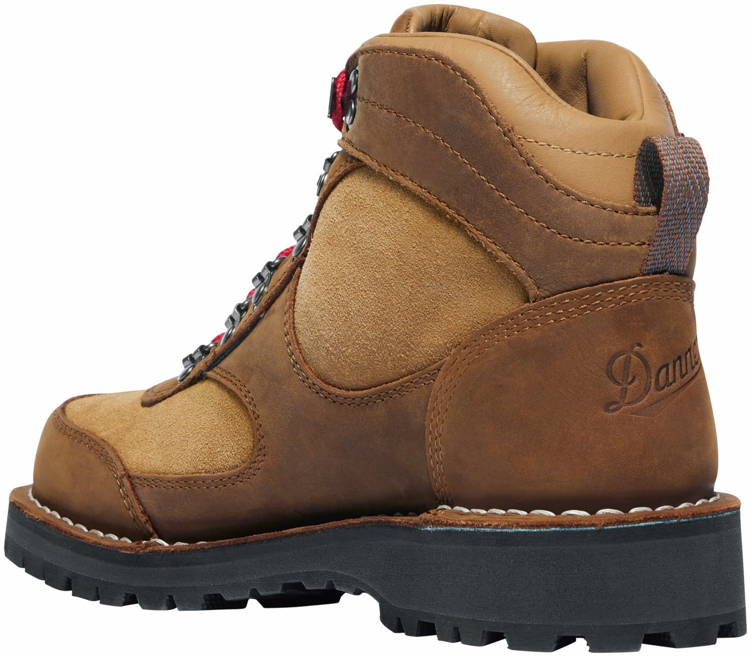 Danner Womens Cascade Crest GTX Grizzly Brown/Rhodo Red Leather Hiking Boots Size Hiking Shoes