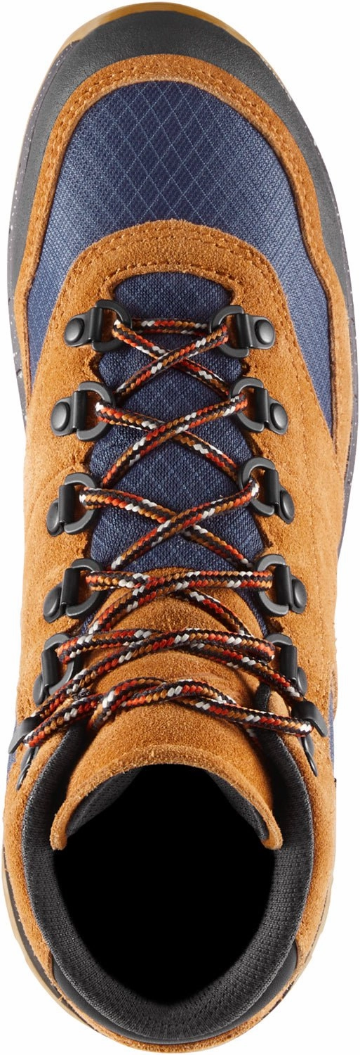 Creek Hiking Shoes Danner Womens Free Spirit Brown/Navy Suede Hiking Boots
