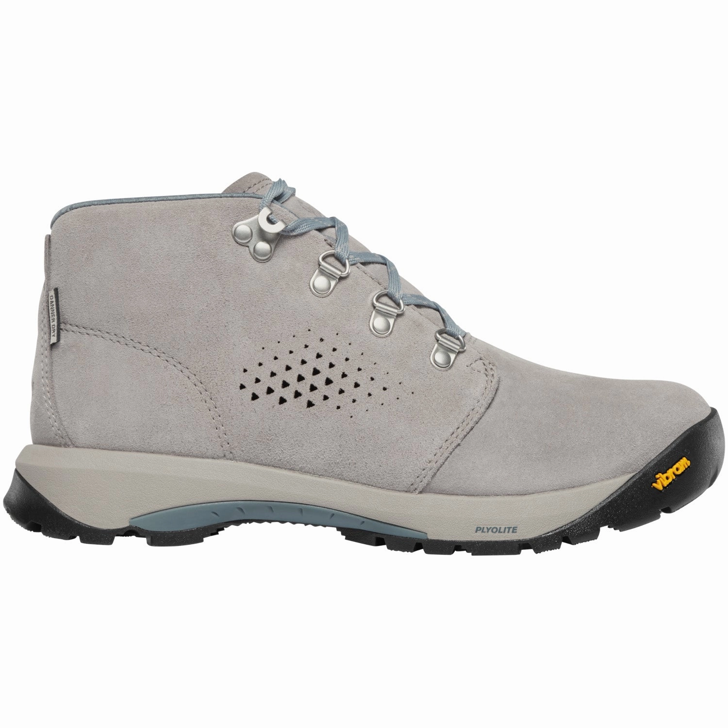 Danner Womens Inquire Chukka Driftwood/Stormy Weather Suede Hiking Boots Best Hiking Shoes For All Terrain