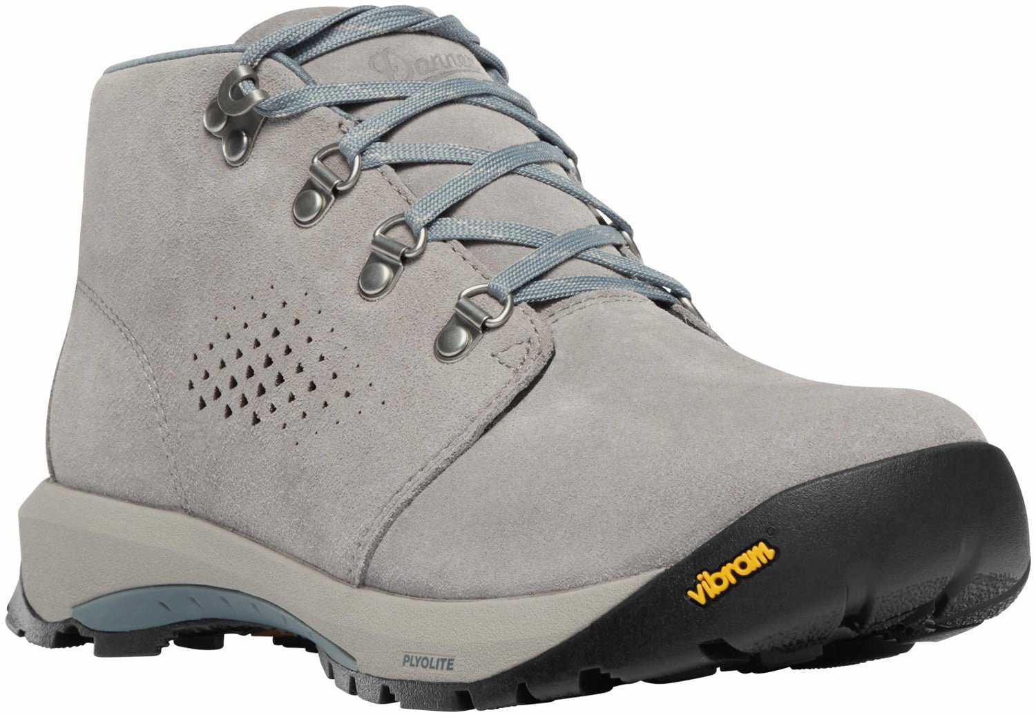 Danner Womens Inquire Chukka Driftwood/Stormy Weather Suede Hiking Boots Buy Hiking Shoes Near Me