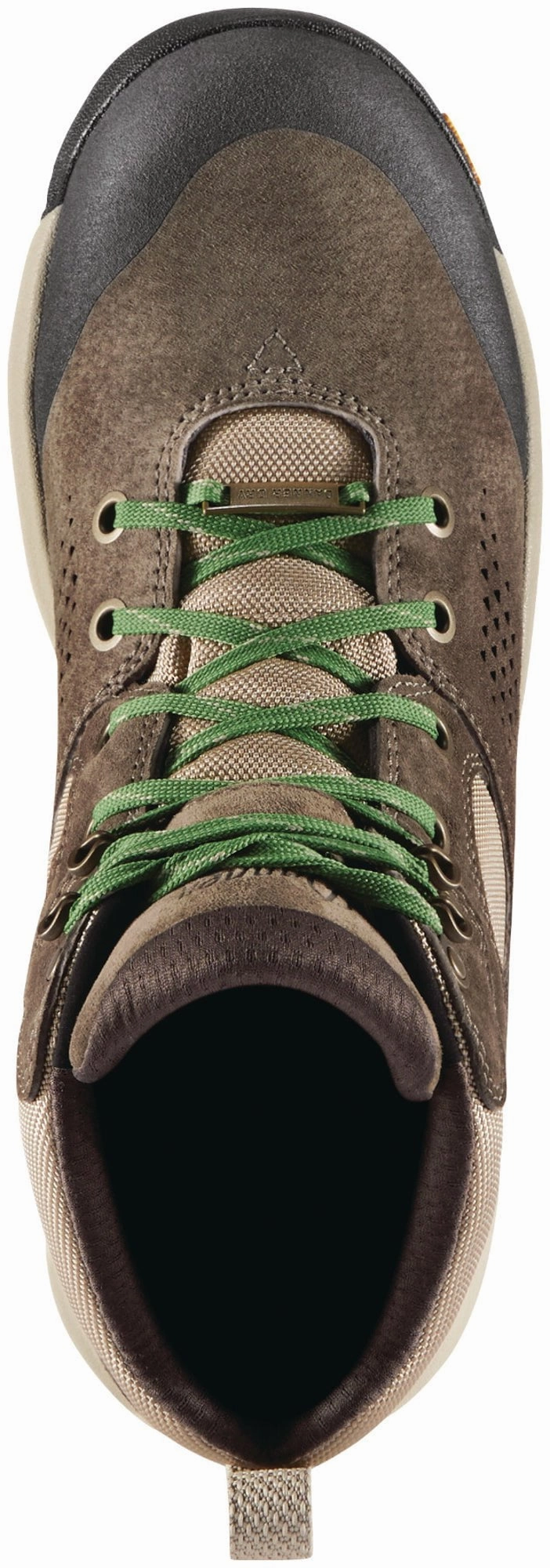 Danner Womens Inquire Mid Brown/Cactus Suede Hiking Boots Most Comfortable Hiking Shoes For Wide Feet