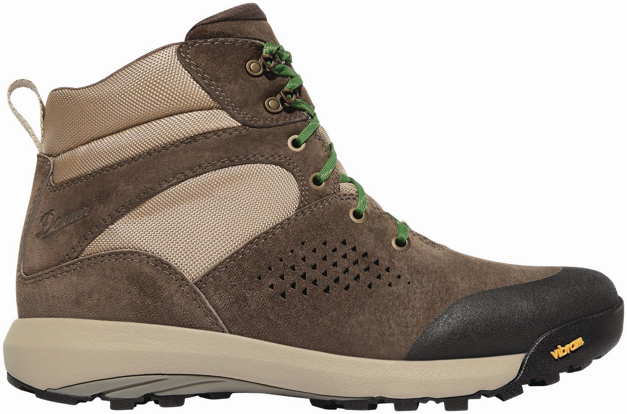 Danner Womens Inquire Mid Brown/Cactus Suede Hiking Boots Olympus 4 Hiking Shoes
