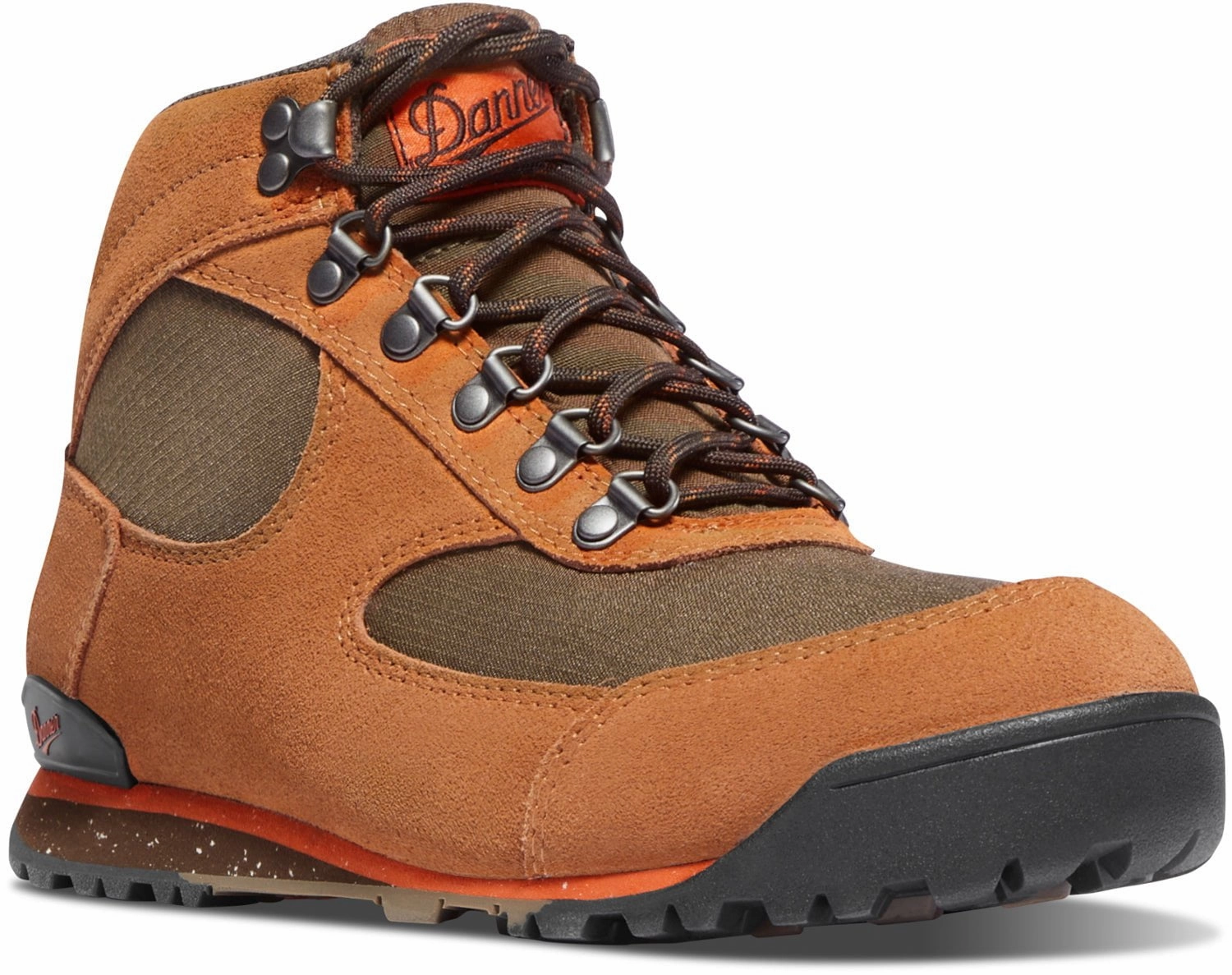Danner Womens Jag Sierra/Chocolate Chip Suede Hiking Boots Hiking Shoes With Spikes