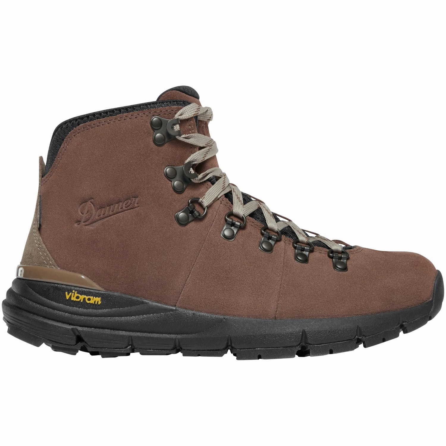 Danner Womens Mountain 600 Dark Earth/Chocolate Chip Suede Hiking Boots Ugly Hiking Shoes