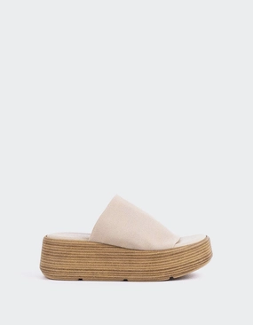 Dory Cream Lycra Sandals Weddings