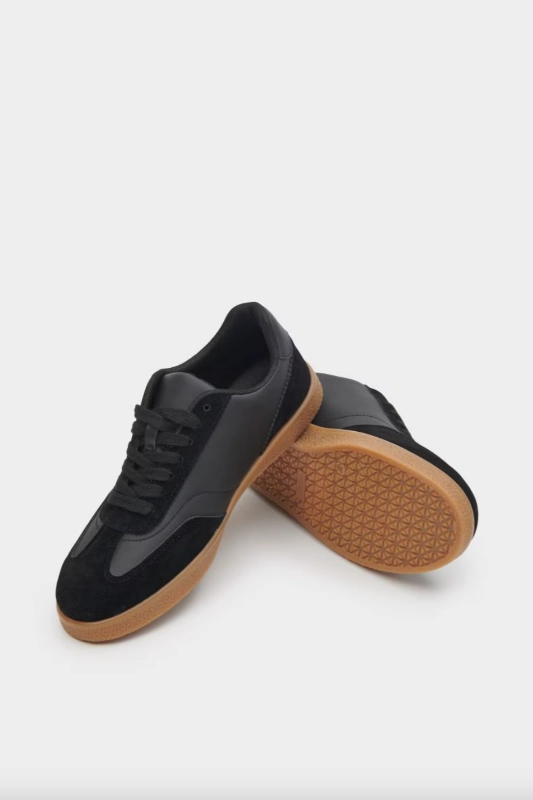 Double Tone Lace Up Low Top Sneakers Goose Sneakers Sale