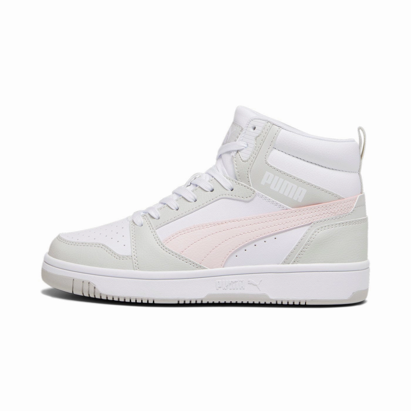 Puma Scarpa sneakers da donna Rebound v6 392326-07 bianco-rosa-grigio Stencils For Sneakers