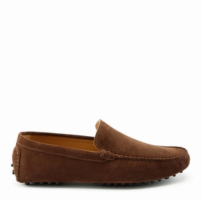 Glitter Loafers Driving Loafers, brown suede