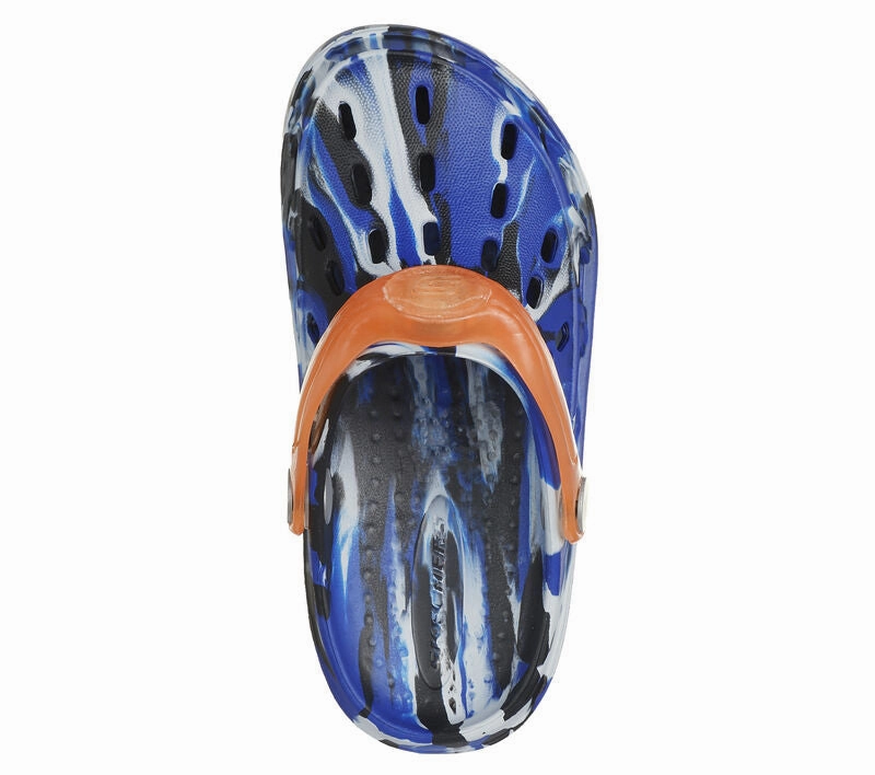 Foamies by Skechers Swifters Transluminator Clog - Blue Waterproof Tennis Shoe Boots