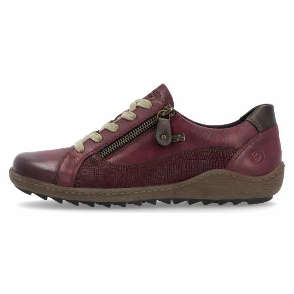 Remonte Liv 40 Vino/Vinorosso/Antique Leather Sneaker (Women's) Waterproof Comfort Shoes