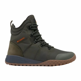 Davis Square Waterproof Chukka Shoes Columbia Men's Fairbanks Omni-Heat Boot - Deep Olive/Desert Sun