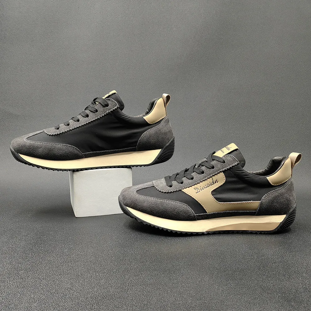 Tennis Shoes For Training Men Fashion Suede Casual Training Sneakers