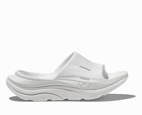 Shoes After Knee Replacement Hoka' Men's Ora Recovery Slide 3 - White / White
