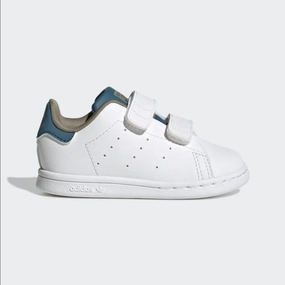 Women Hi Top Sneakers Adidas Originals Stan Smith CF I H00766 bianco-celeste