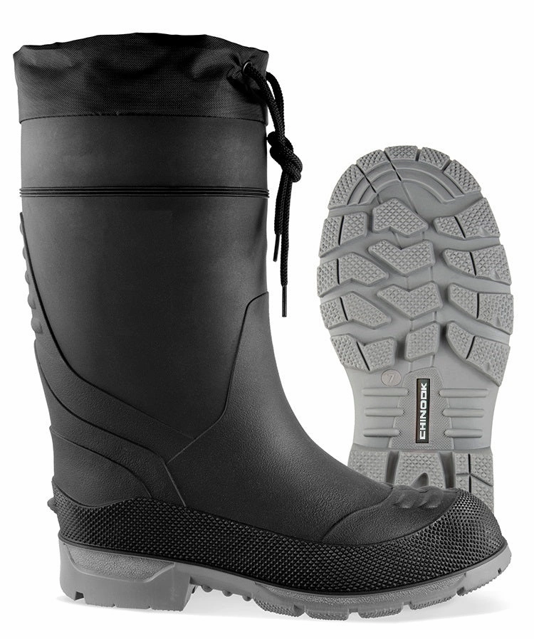Hiking Shoes Waterproof Low 'Chinook' Men's 14" Badaxe WP Injection Rubber Boot - Black