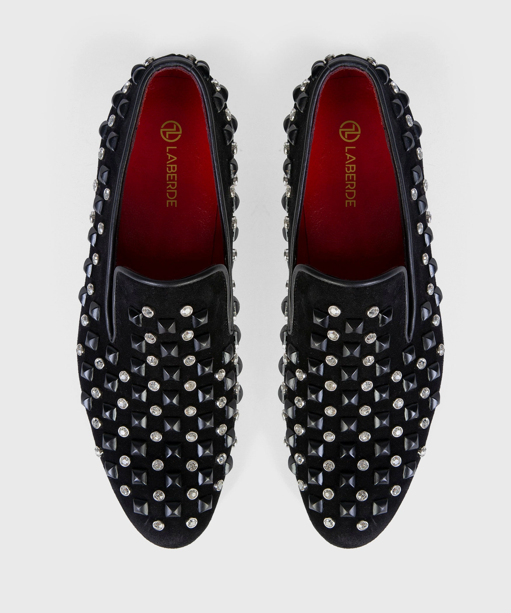 Suede Leather Loafers Suede With Stones