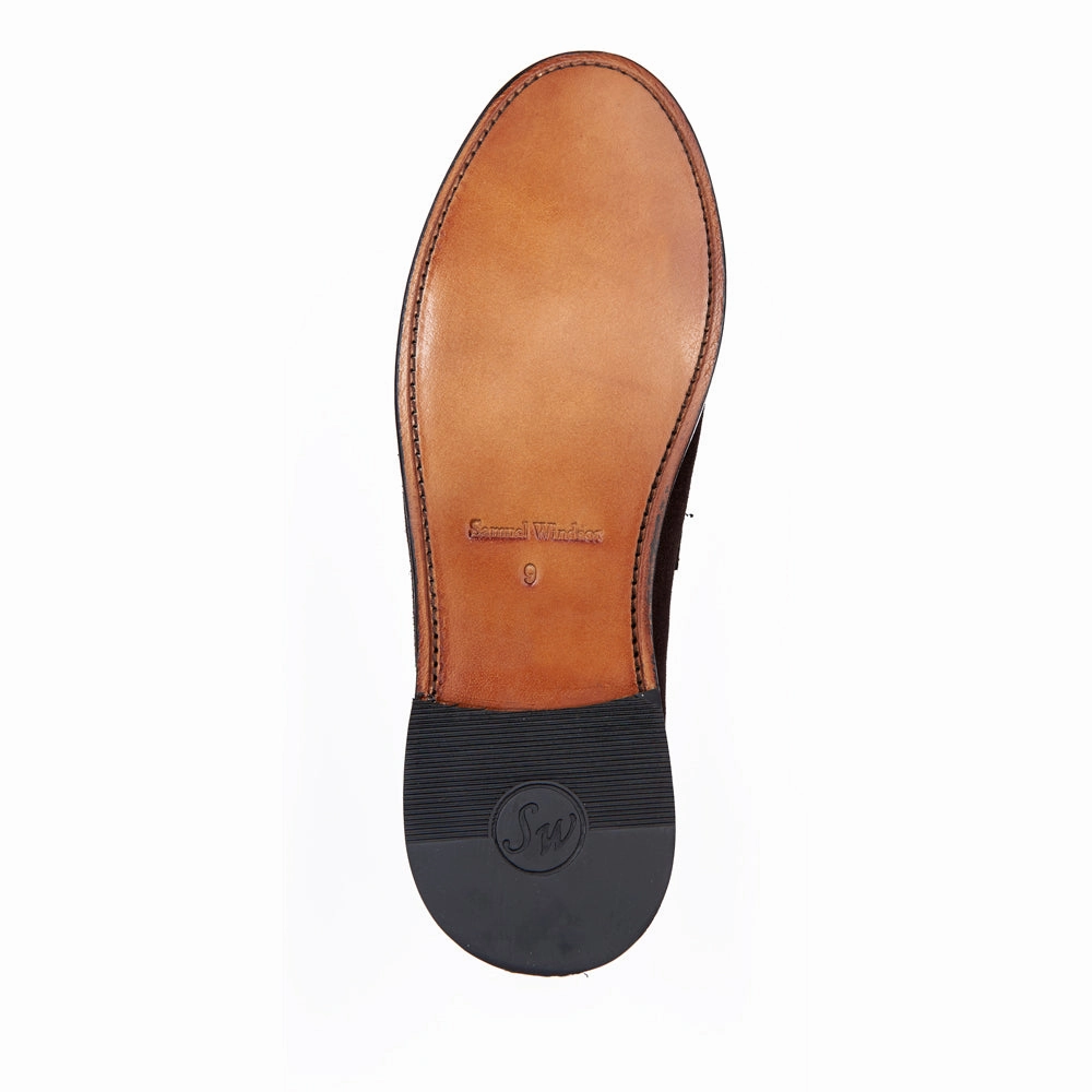 Penny Loafer - Brown Suede 4.zerogrand Penny Loafers