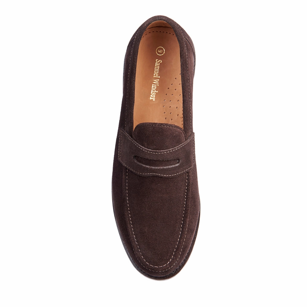 All Day Loafers Penny Loafer - Brown Suede