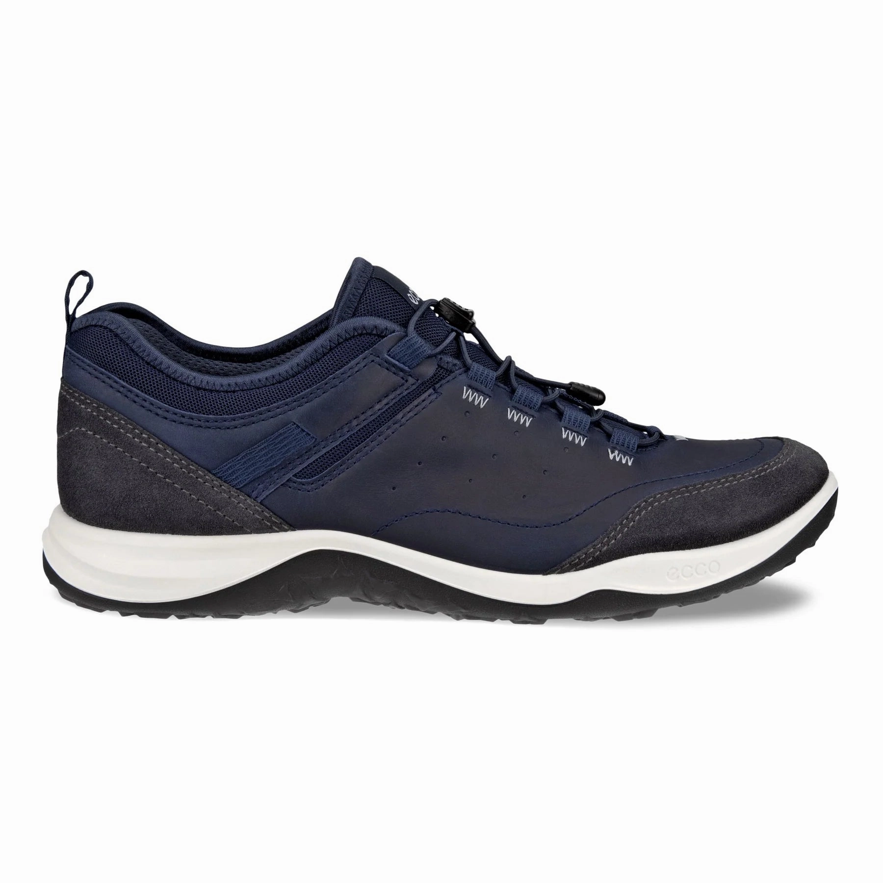 ECCO Men's Espinho Hydromax Sneaker - Magnet/Marine Scotchgard Waterproof Shoes