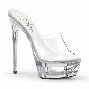Eclipse-601 Clear/Clear, 6" Heel 