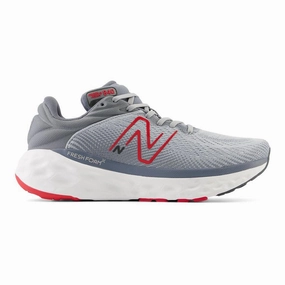 Men's New Balance Fresh Foam X 840v1, Aluminum Grey/True Red, 11.5 2E Wide New Balance Non Slip