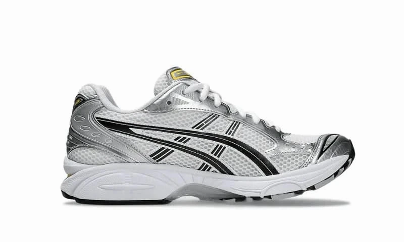 ASICS Gel-Kayano 14 White Tai Chi Yellow Leather Asics Running Shoes