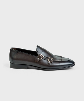 BrownDouble Monk Shoes Loafers Dhgate