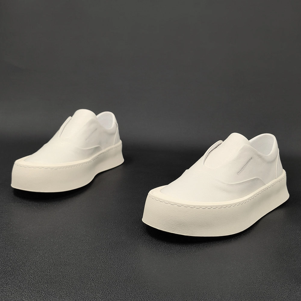 Loafers Bread Men Minimalist Pure Leather Flat Casual Loafers