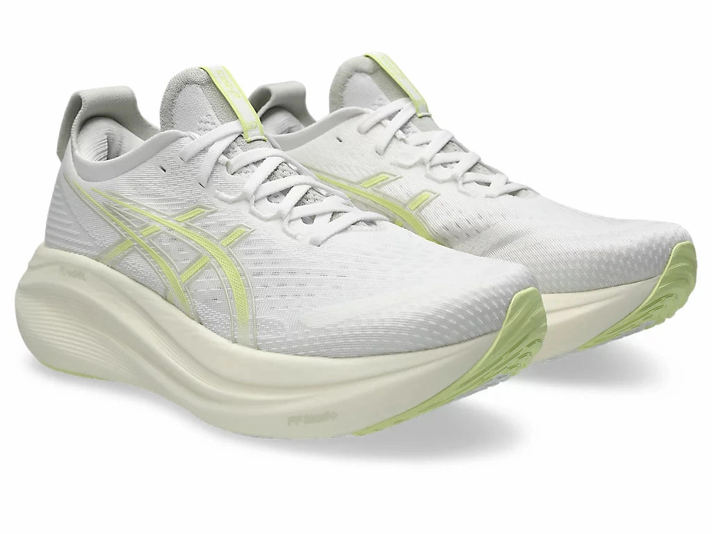 Bandit Asics Shoe Men's ASICS Gel-Nimbus 27 - White/Huddle Yellow