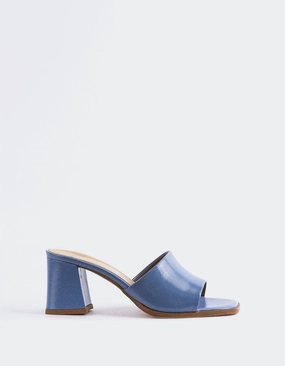 Egaleo Blue Naplack Target Pearl Sandals