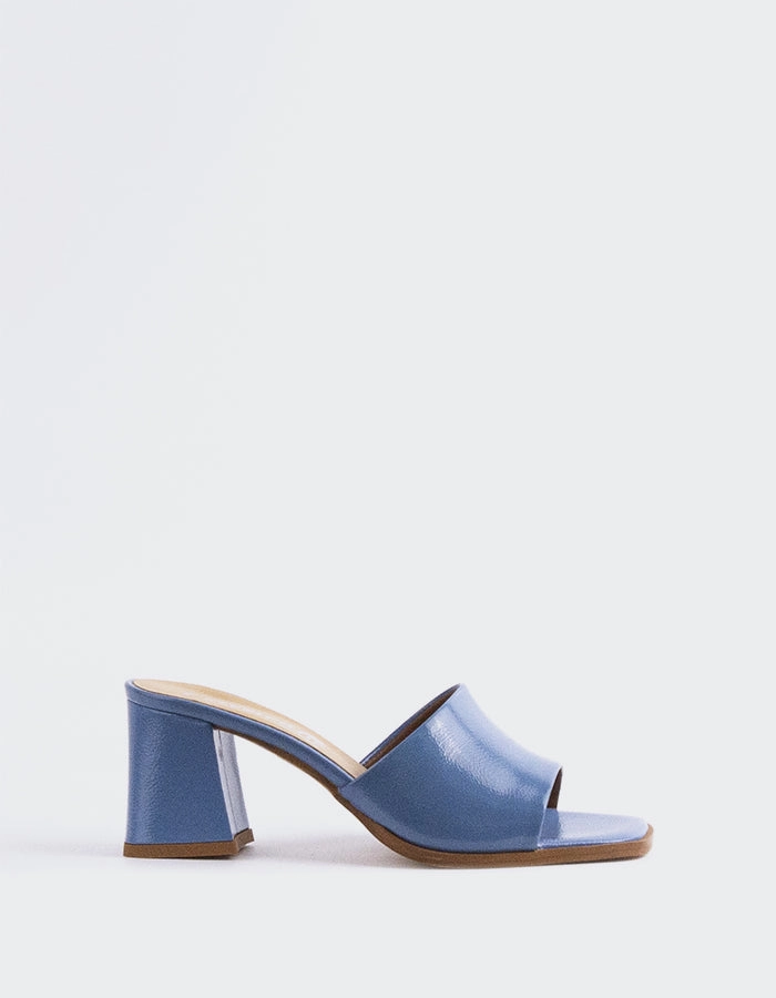 Flat Strappy Sandals Egaleo Blue Naplack