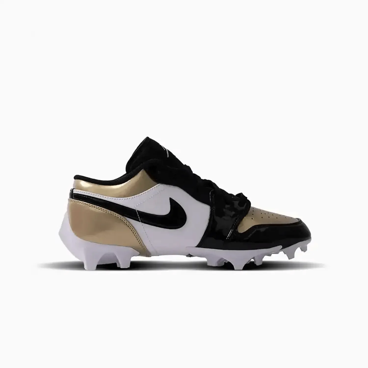 Goalkeeper Cleats Soccer Men's Jordan 1 Low TD Football Cleat "Metallic Gold Black"
